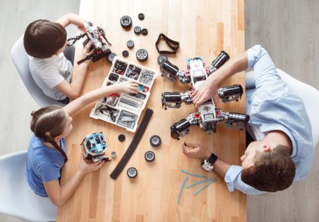 ev3 robot kids and dad - CoderZ STEM Blog