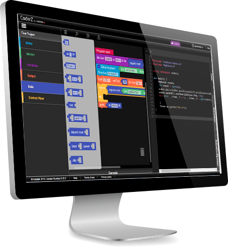 CoderZ screen ev3 simulator