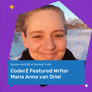 Image of CoderZ writer Maria Anna van Driel STEM Coding Science